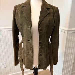 Wilsons Leather Olive Women's Blazer